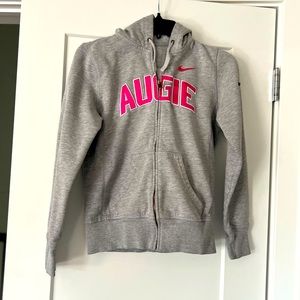 Nike “Augie” Augustana College hooded zip up sweatshirt - S